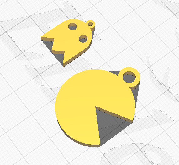 Pacman Themed Earrings