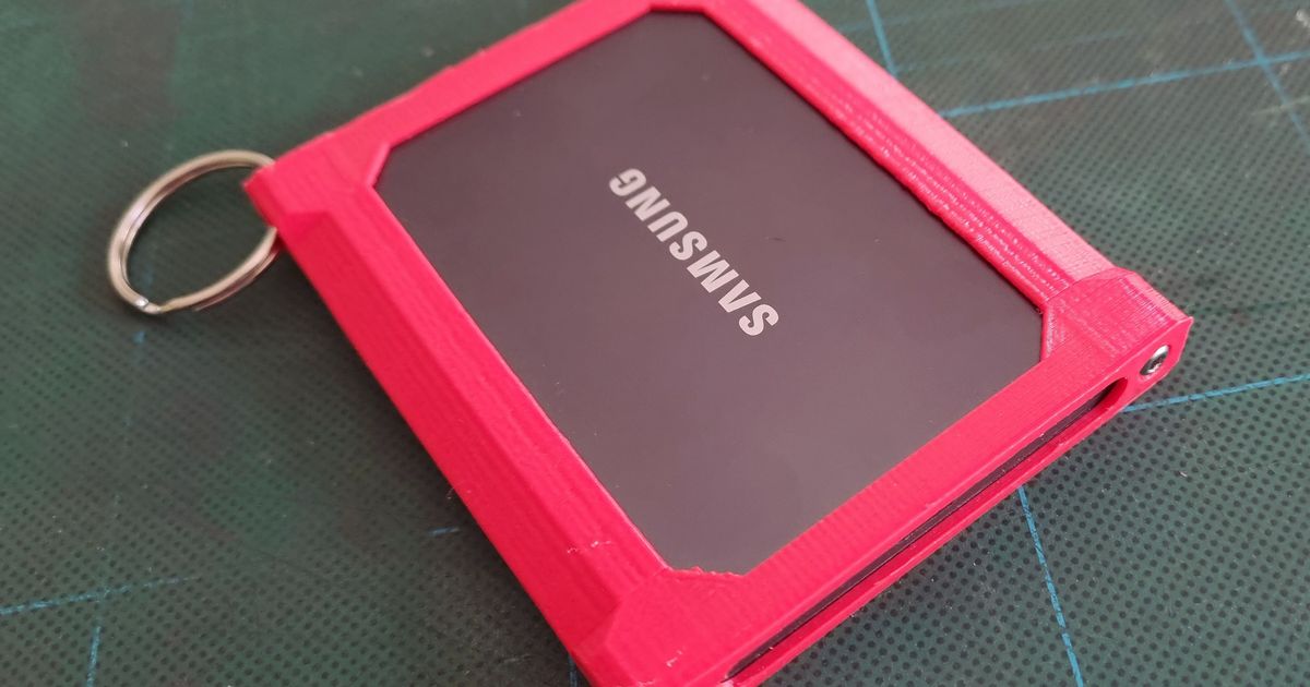 Samsung T7 and Samsung T5 SSD Stand(s) - UPDATED by Geddy, Download free  STL model