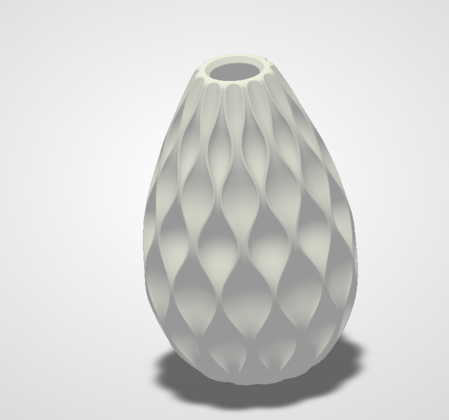 Miniatura 2 do modelo 3D Simple Vase with pattern