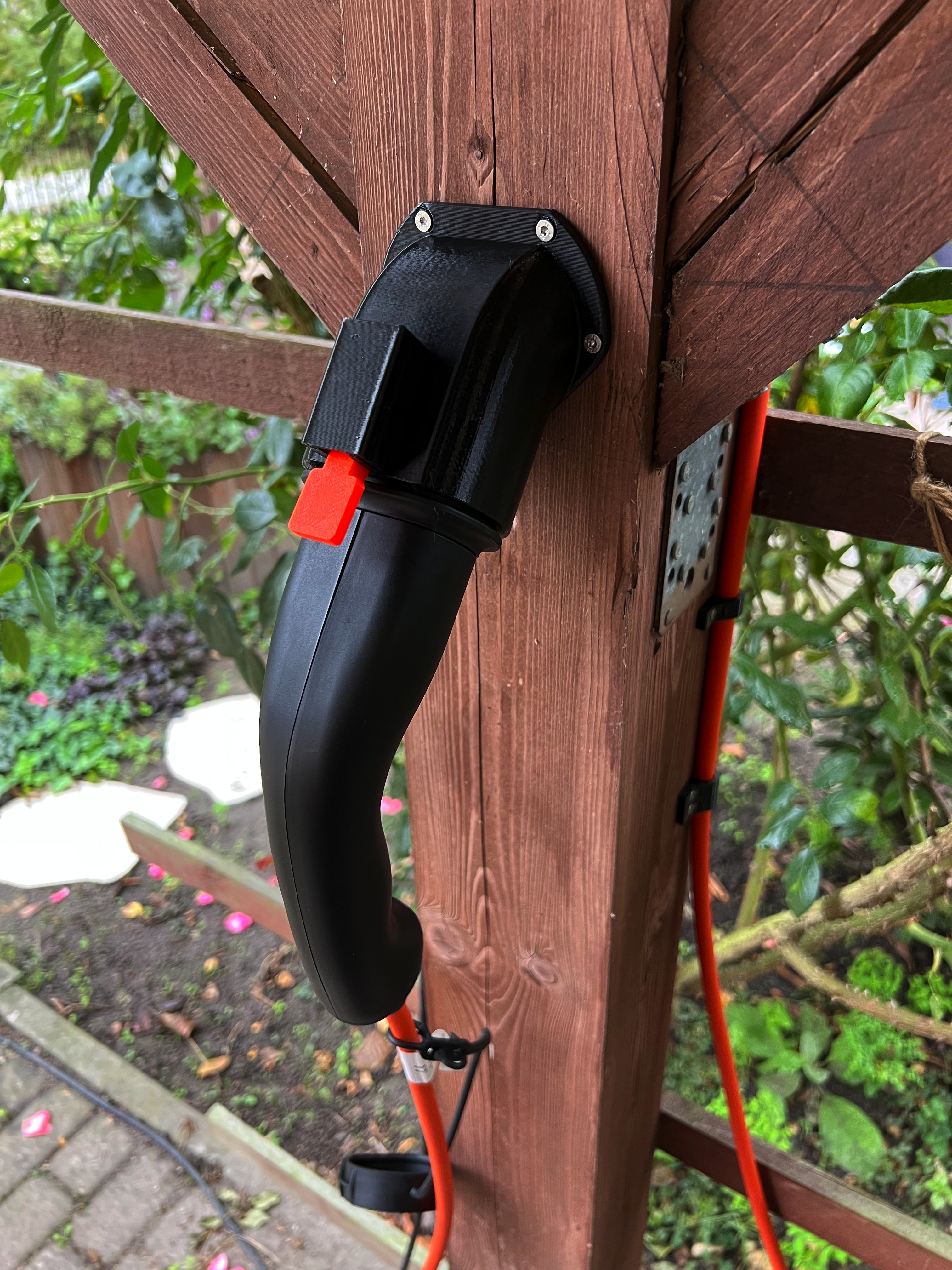 Type 2 EV charging plug holder