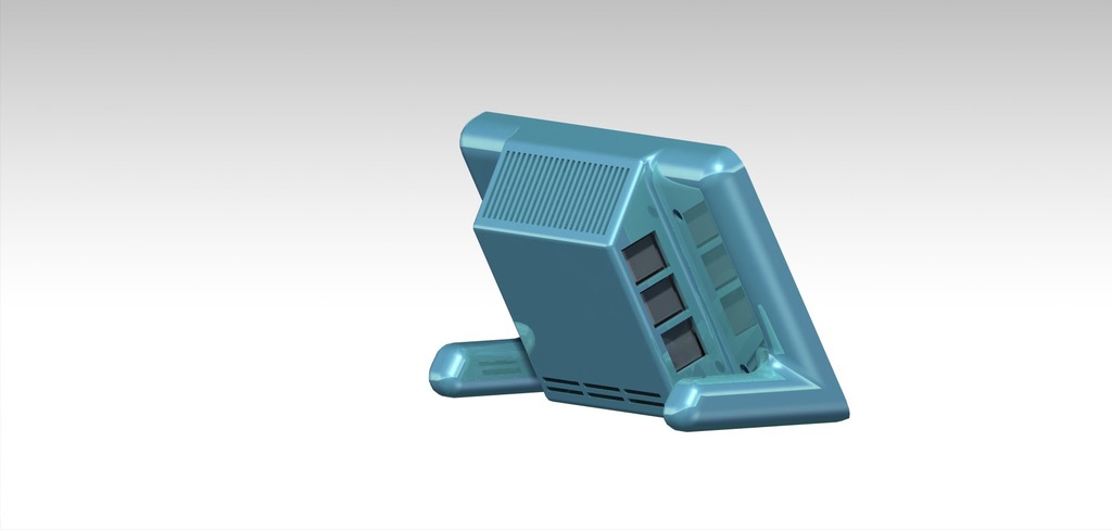 Screen Flip Case Raspberry Pi Raspberry pi official screen case von blmak | Kostenloses STL-Modell ...