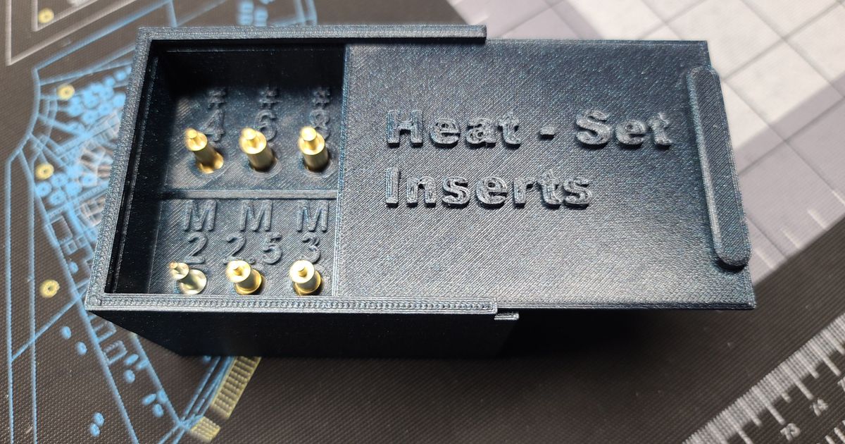 Heat Set Threaded Insert Tool Case by Griff Download free STL model