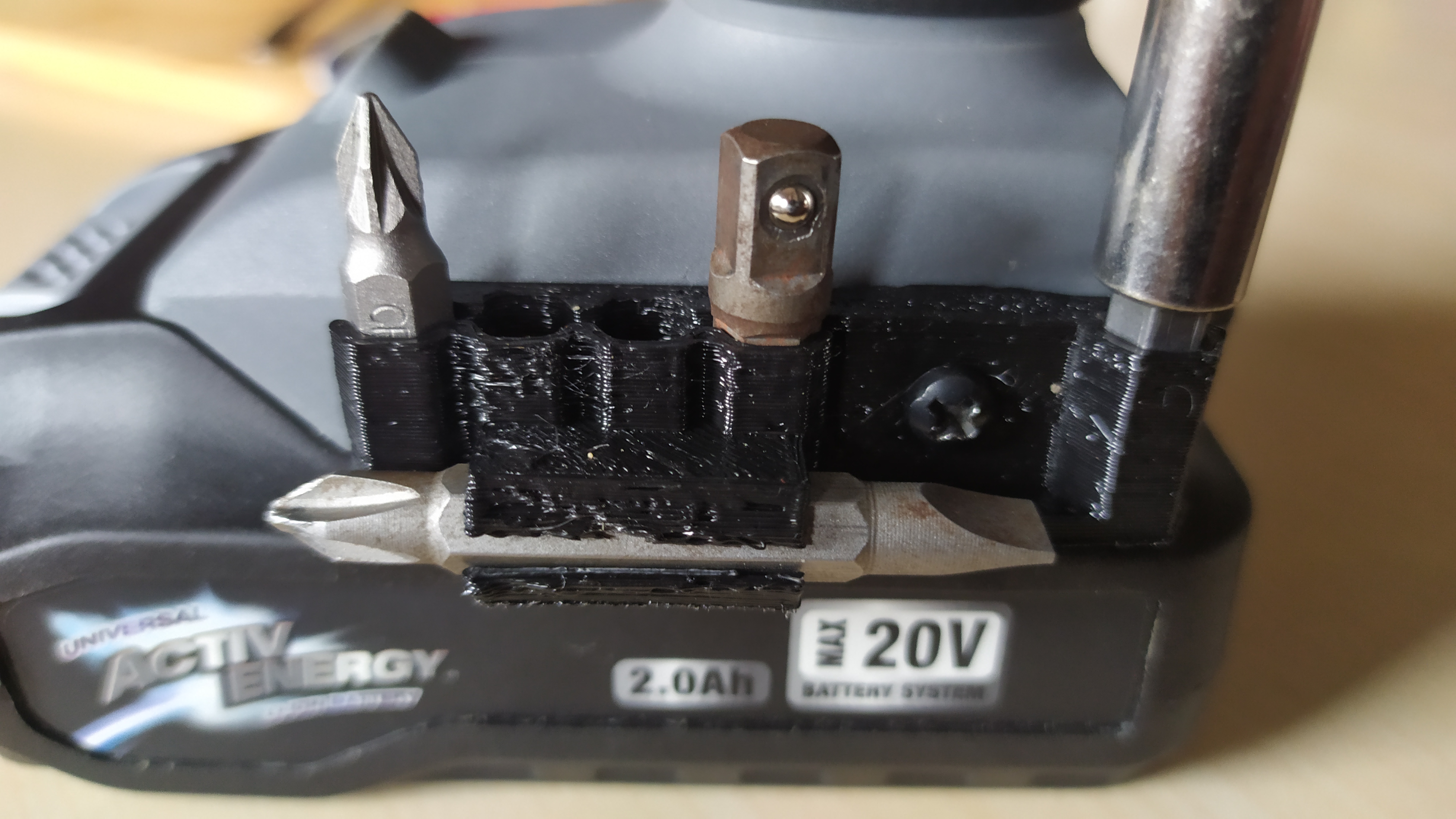 Miniatura 4 do modelo 3D Aldi Ferrex drill hex bits holder.