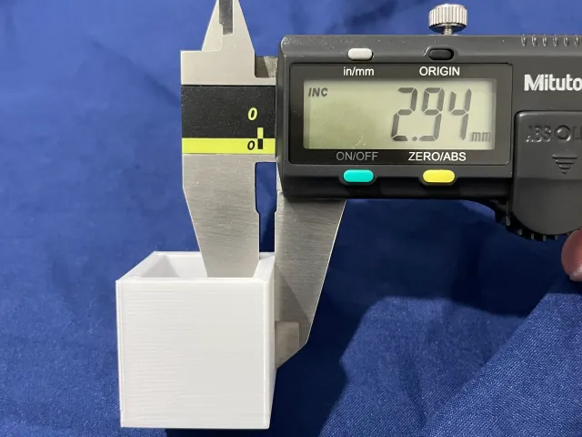 25mm Flow Rate Calibration Cube