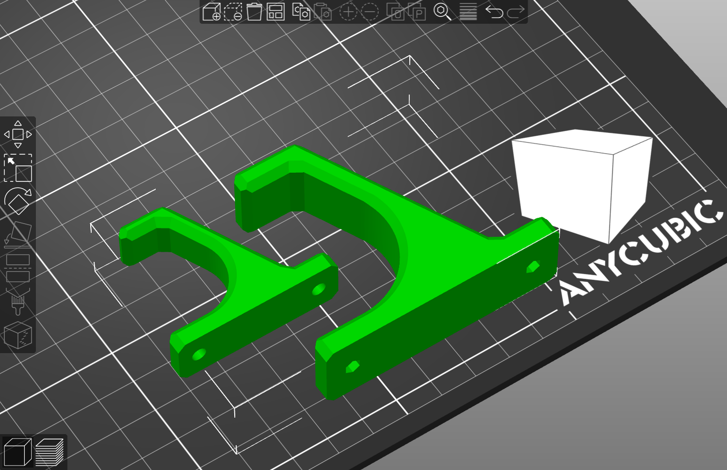 Miniatura 2 do modelo 3D Bicycle helmets hook.