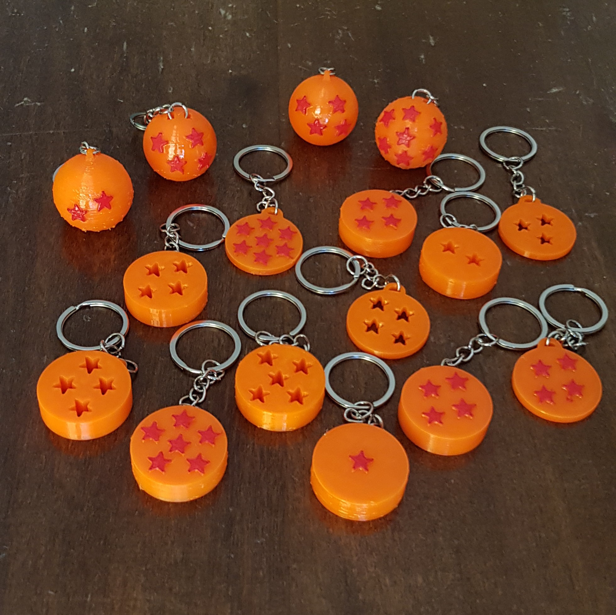 7 Dragon Balls Keychain - Dragonball