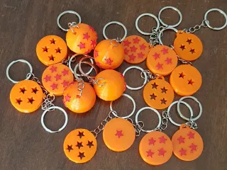 Free STL file PAIR OF DRAGON BALL Z FRIENDSHIP KEY RINGS / KEY