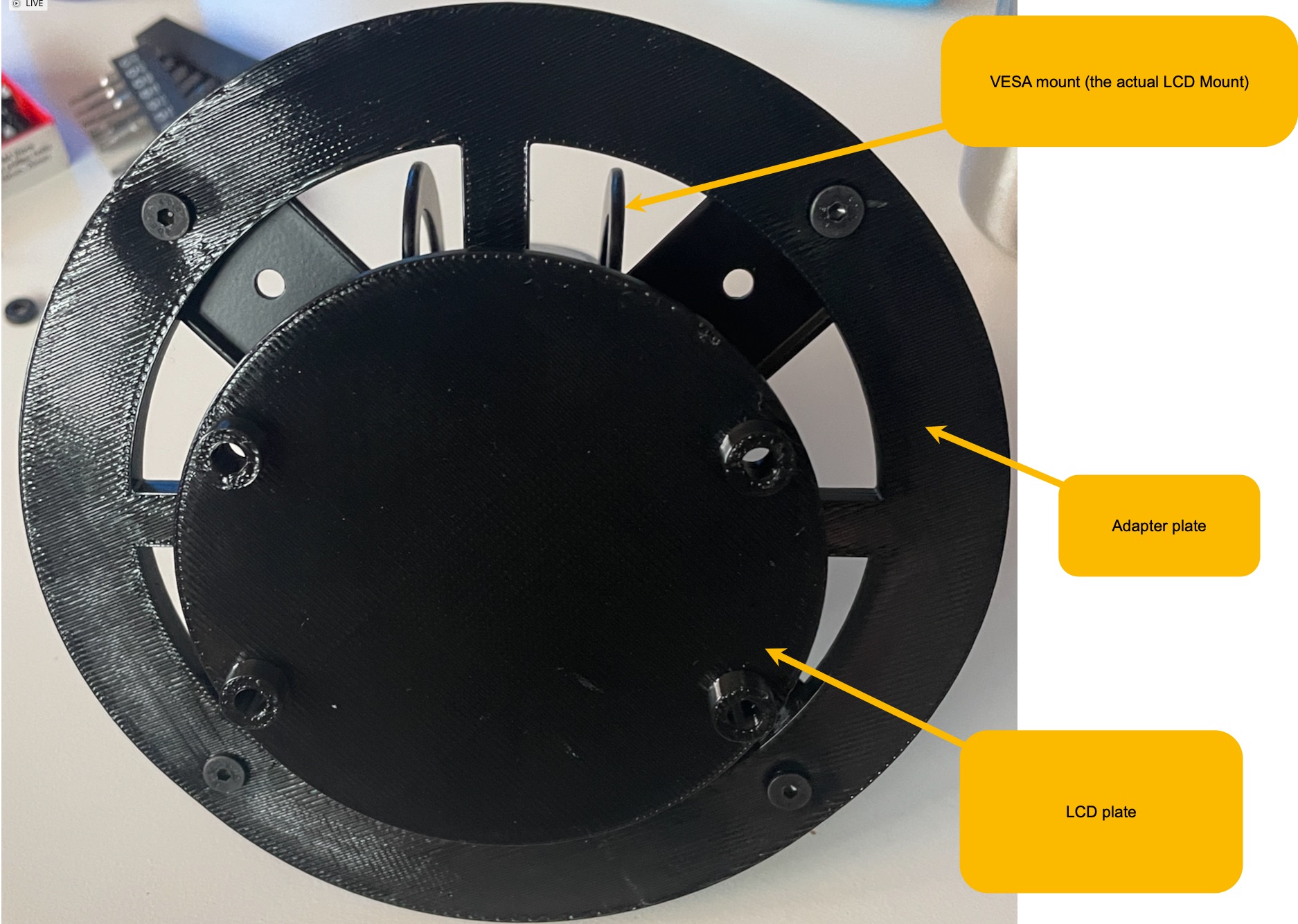 Vesa Adapter plate for non standard LCD/Monitor mounts - 75mmx40mm to ...