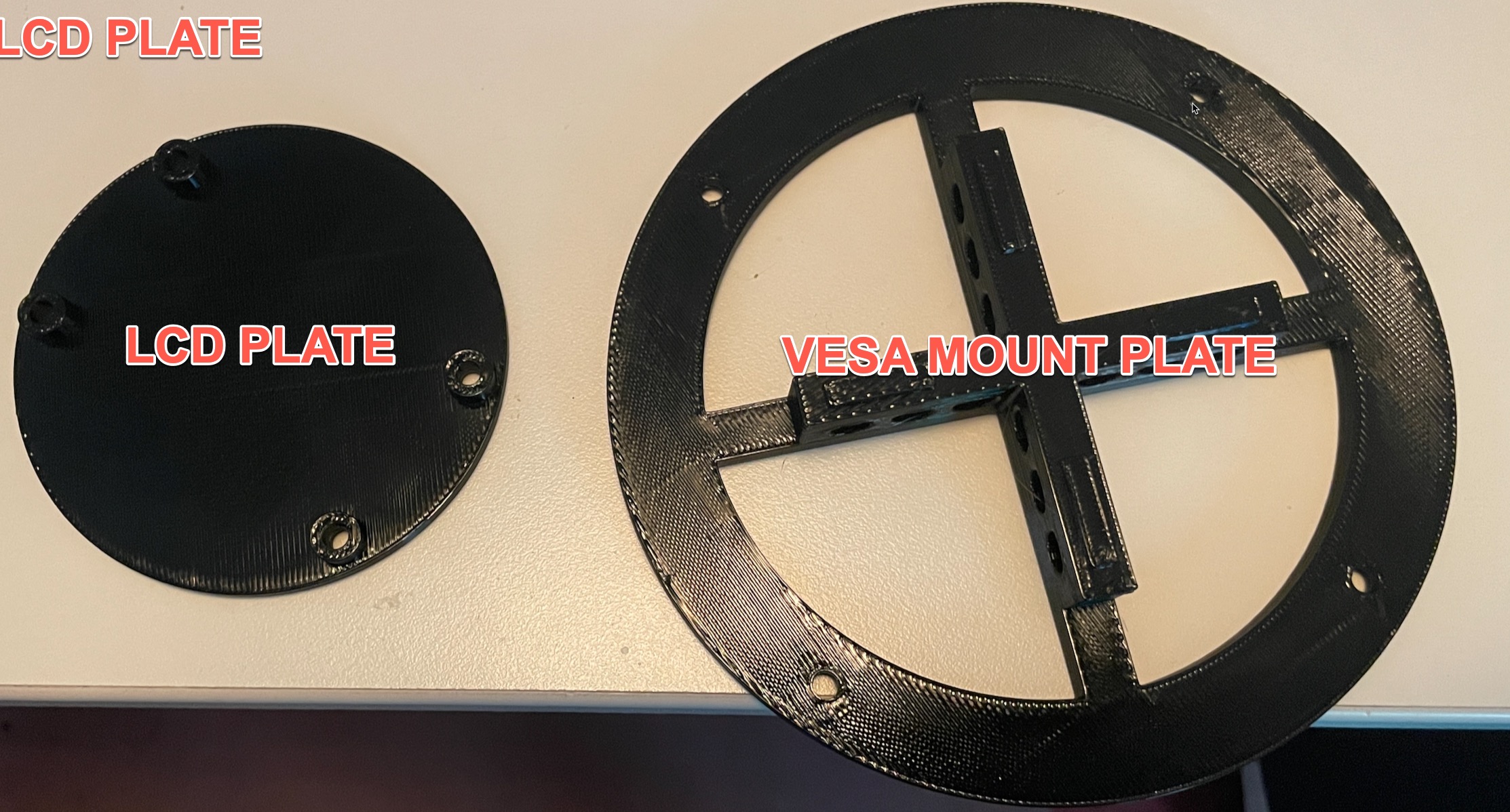 Vesa Adapter plate for non standard LCD/Monitor mounts 75mmx40mm to