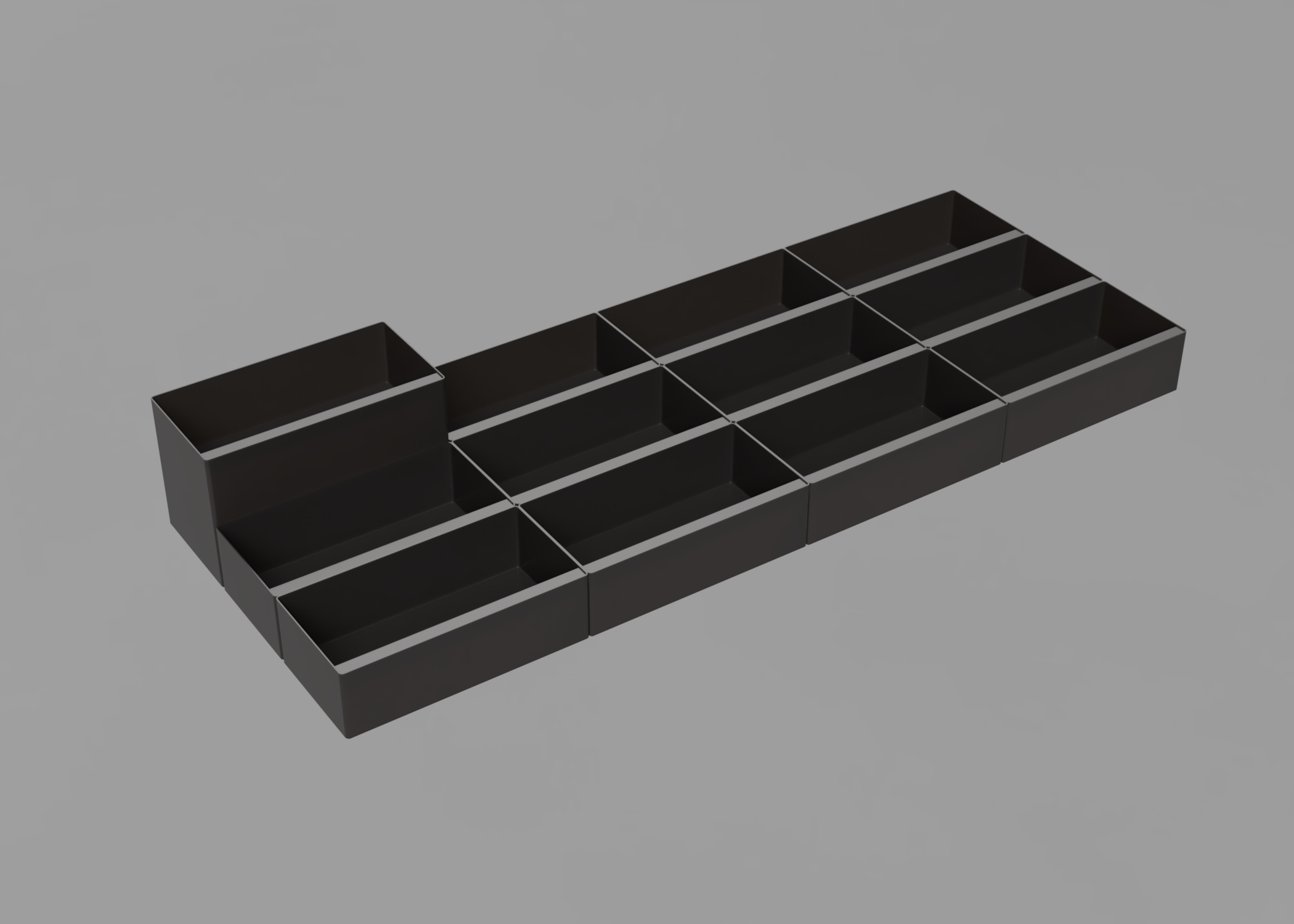 Stacking organizer bin generator by Kyle Myers Download free STL