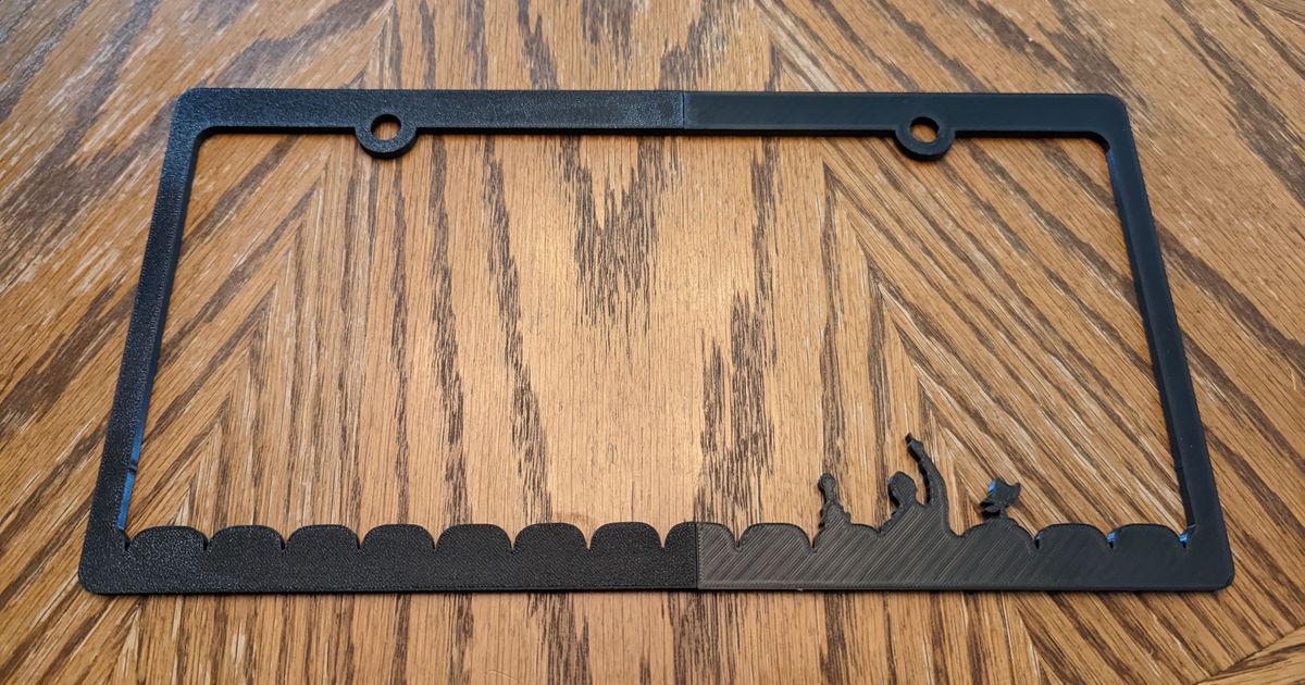 MST3k License Plate Frame by neale Download free STL model