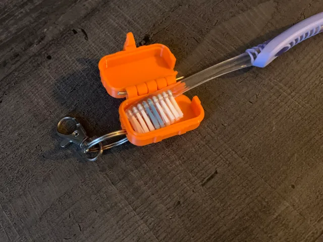 Toothbrush Travel Case keychain
