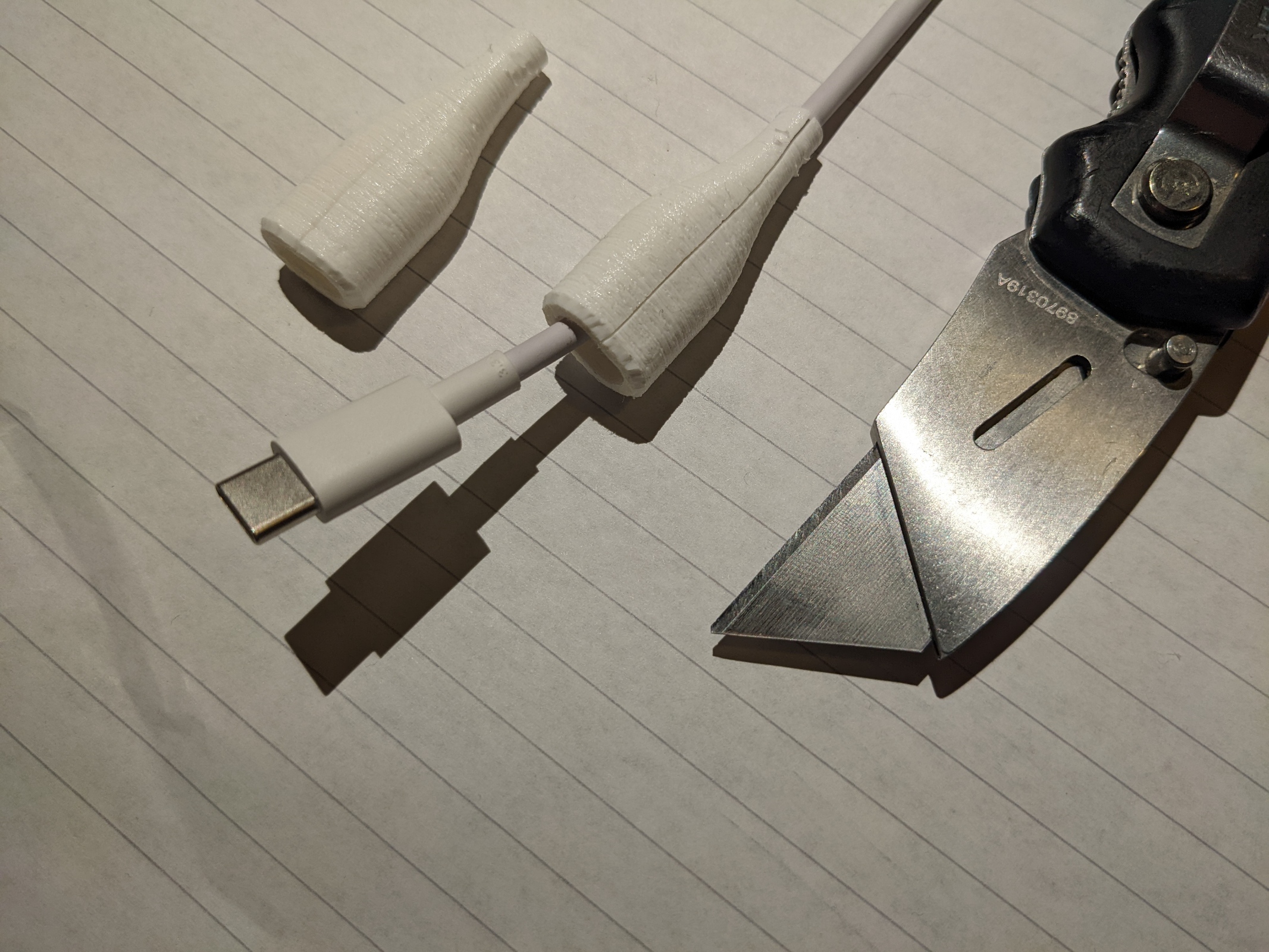 Cable Strain relief - flexible filament - Huawei USB-C