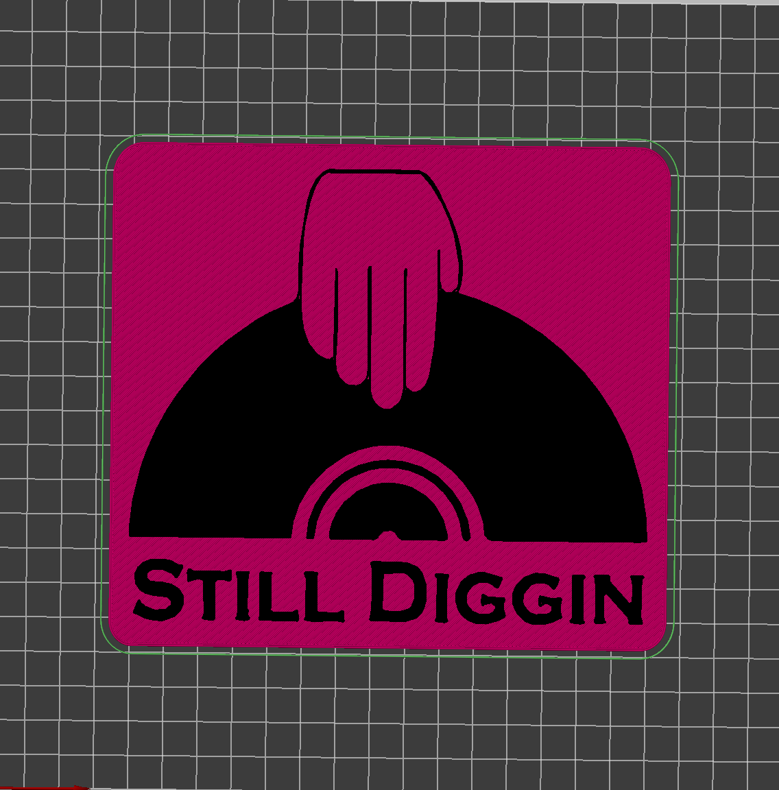 Still digging - wall plate / magnet