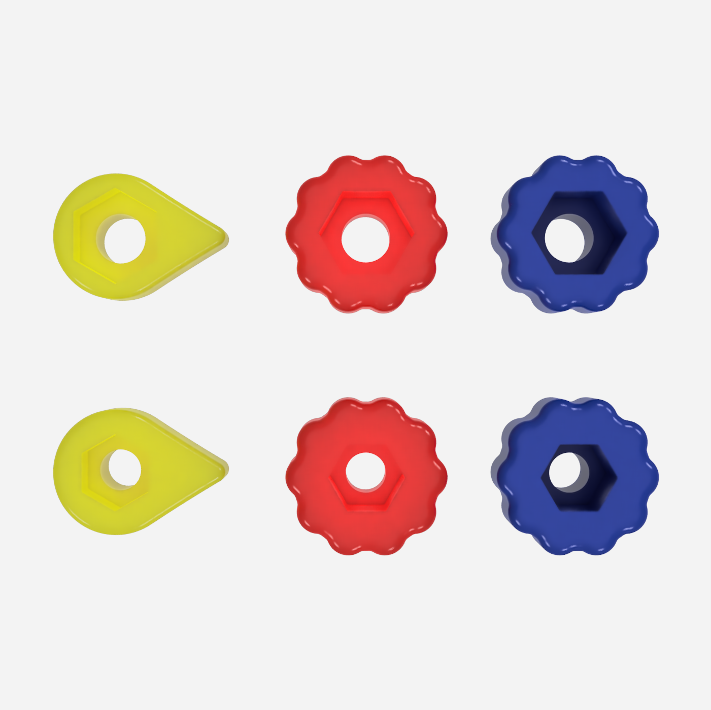 Miniatura 3 do modelo 3D M5/M6 Knobs