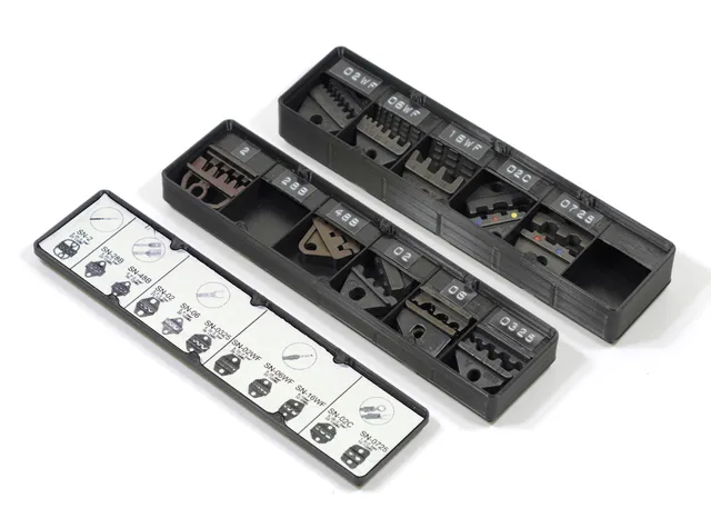 Gridfinity Stackable SN Crimping Tool Jaw Organizer