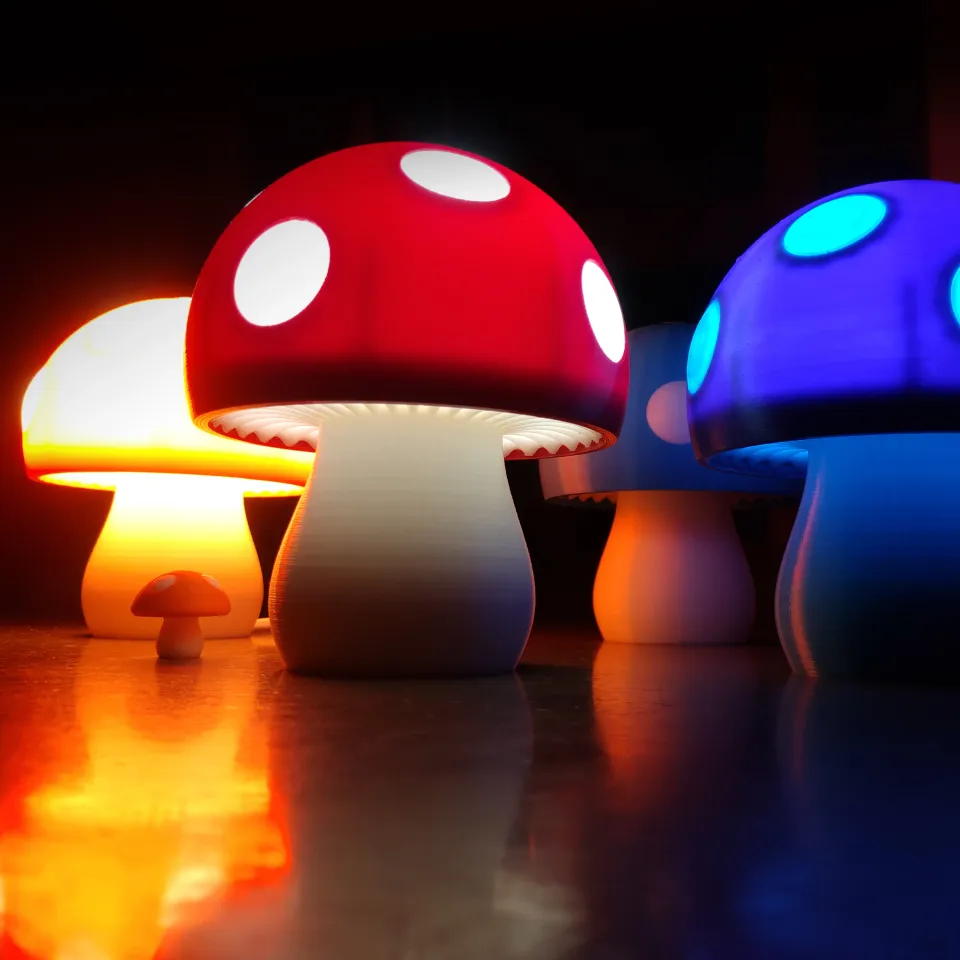 Mushroom Lamp por wuguigui  Descargar modelo STL gratuito