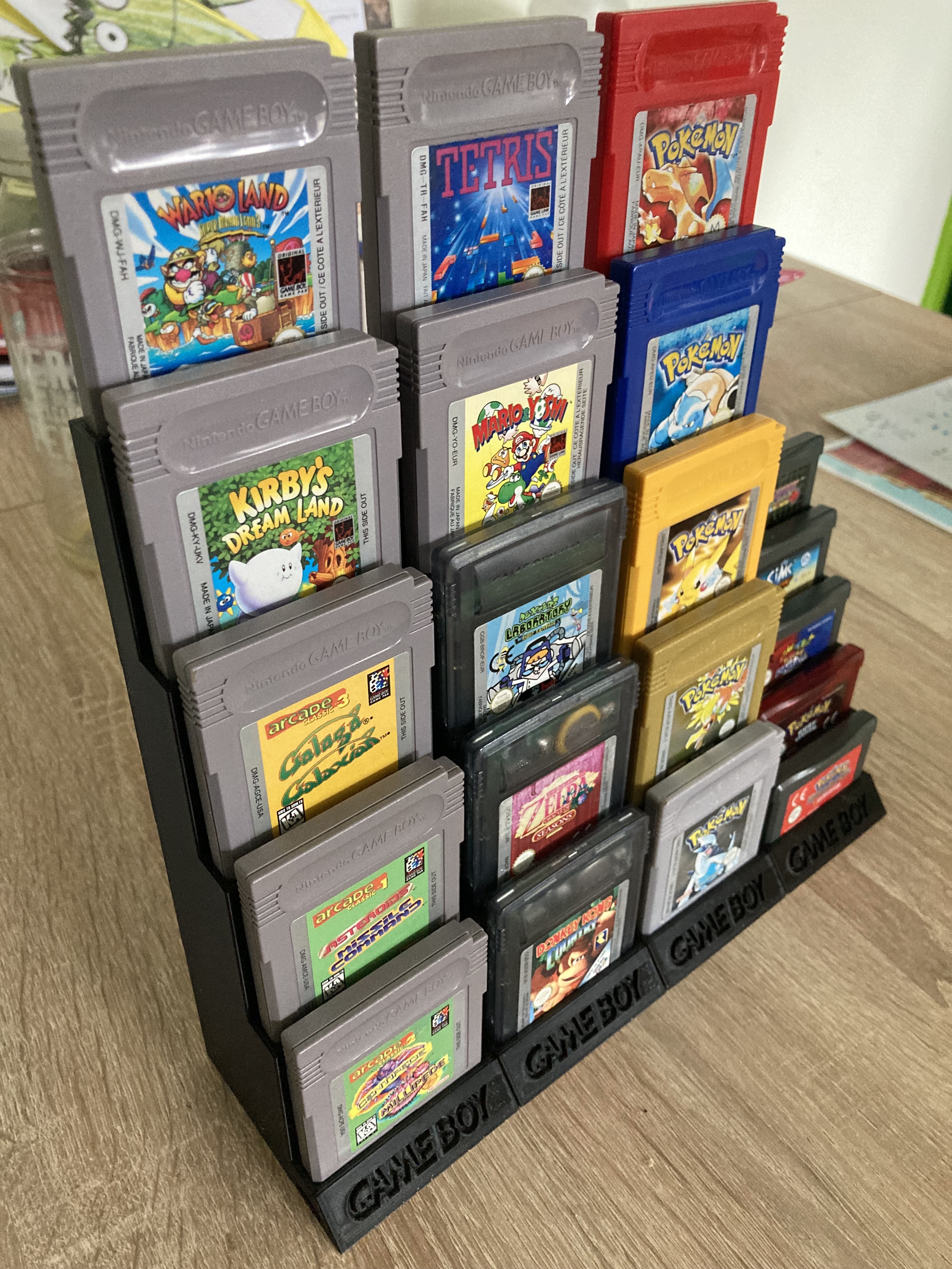 Modular Gameboy Game Shelf