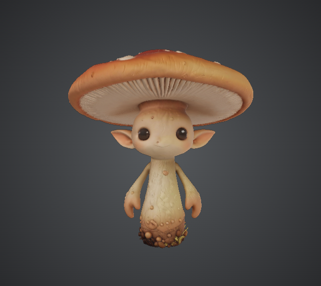 Mushroom Forest Sprite – Cute Fantasy Woodland Creature