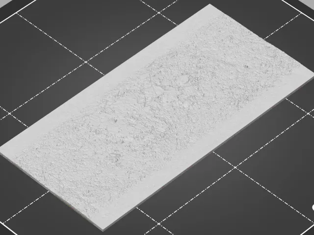 Colored lithophane of the moon