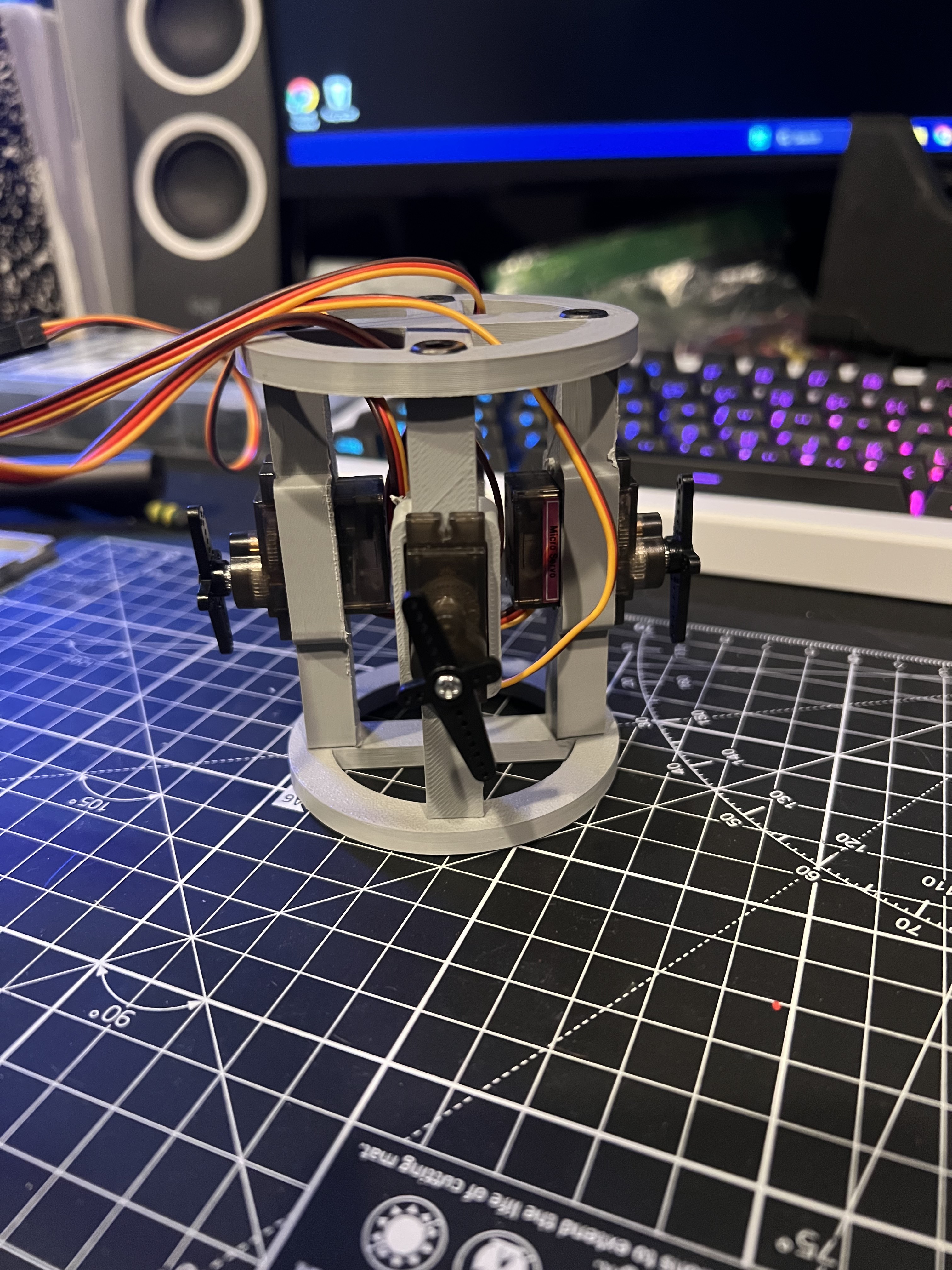 MG90S Servo mount frame 3D model