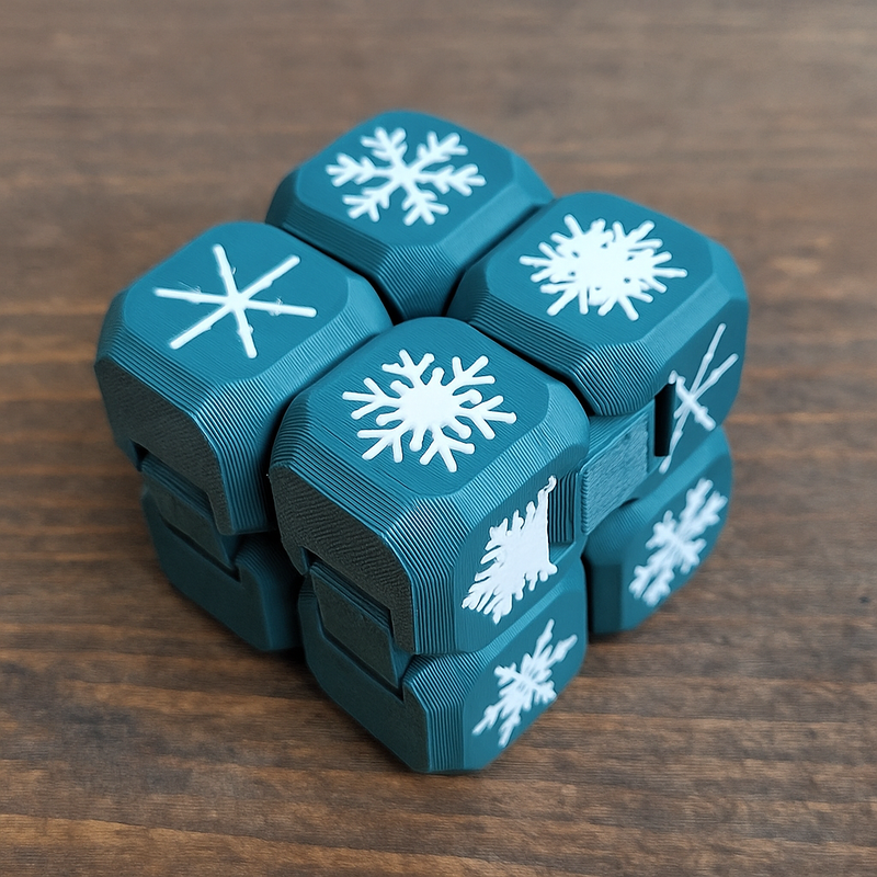 Fidget Infinity Cube Christmas Edition by Engineering Projects ...