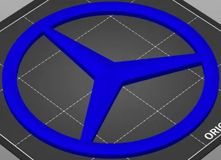 Mercedes Logo by Conair, Download free STL model