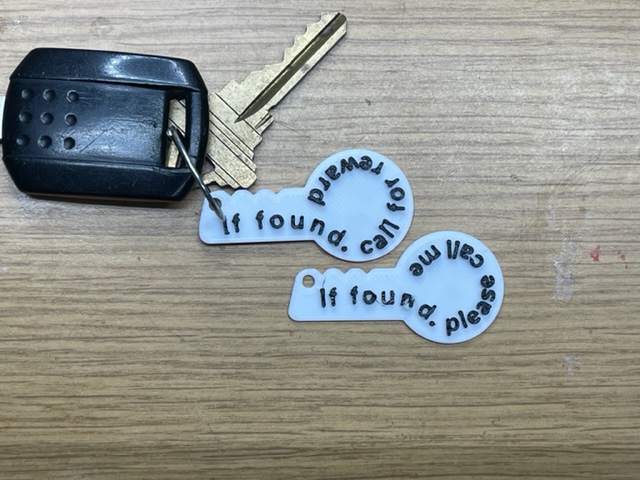 KEY CHAIN - If found, please call me.