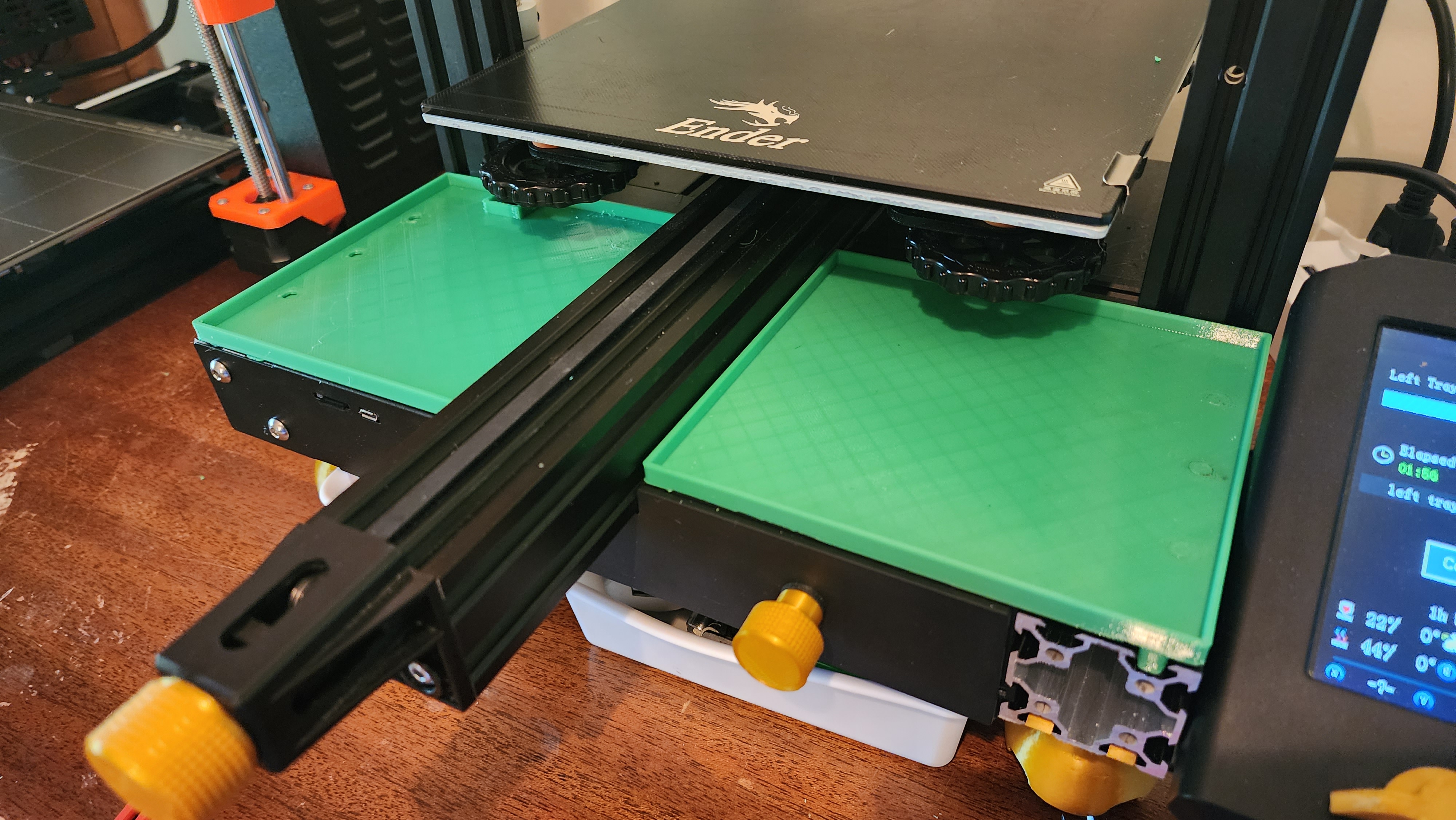 Ender 3v2 Shallow Tray For catching "bits" and "strings"
