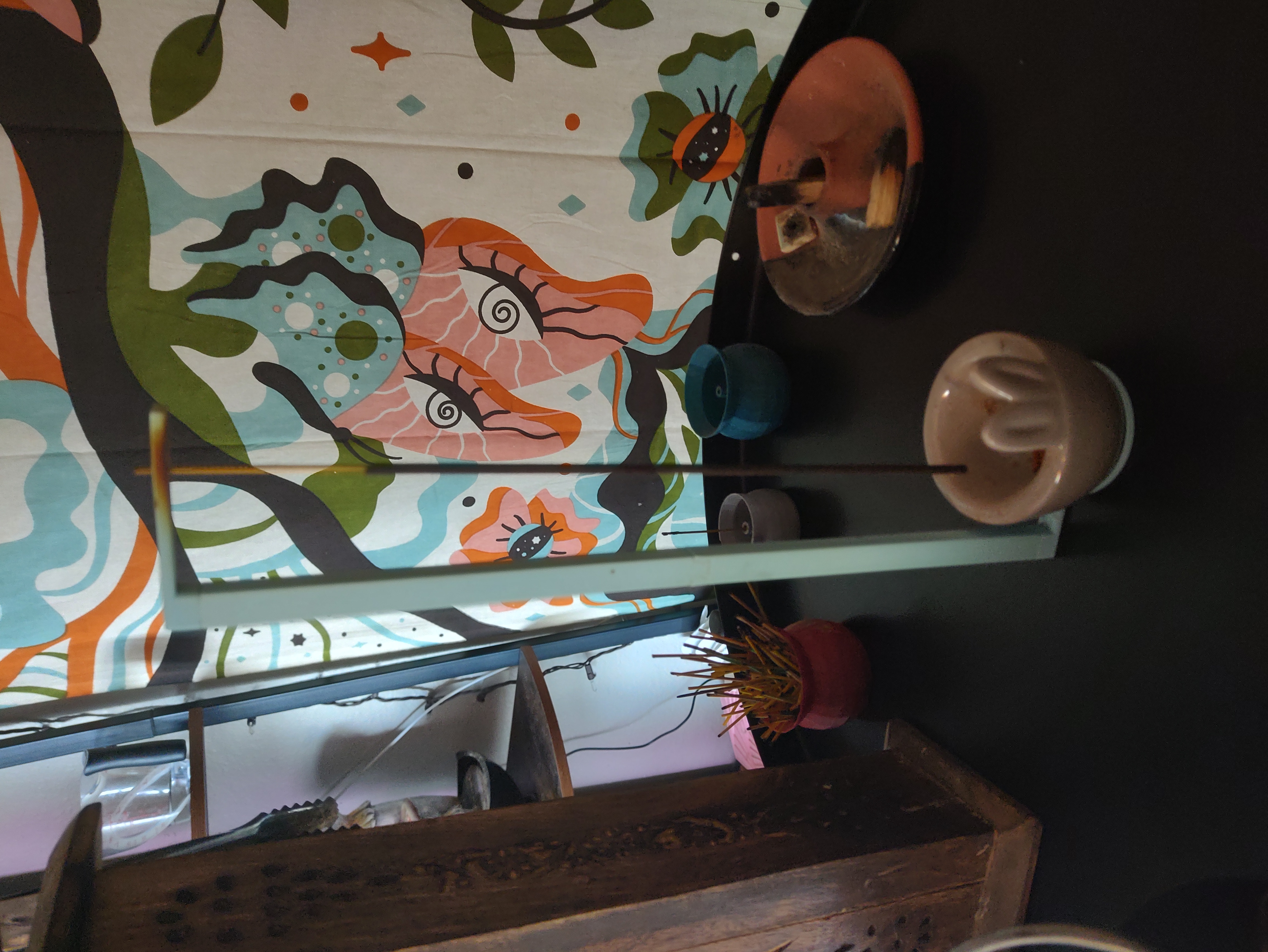 Upside-Down incense burner