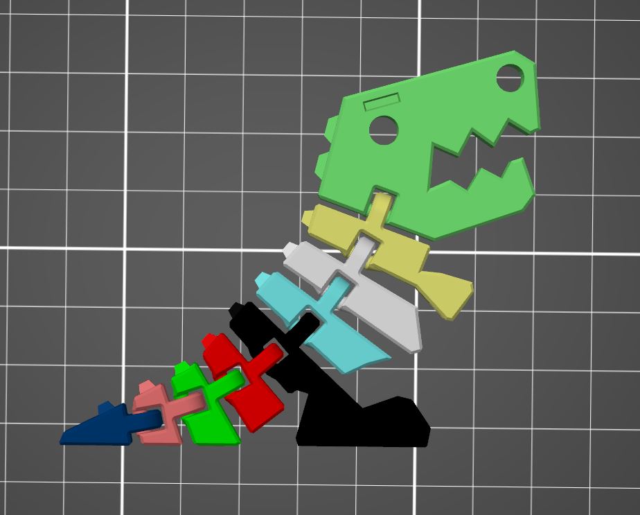 Flexi Rexi multicolor in Parts