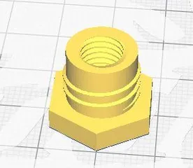 Model Rocket Adjustable Weight Nut