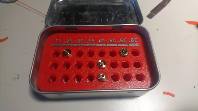 Short mint tin nozzle holder