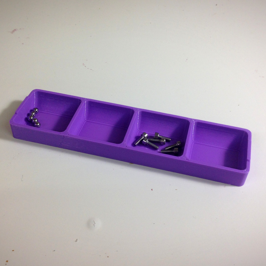 Stackable screw tray