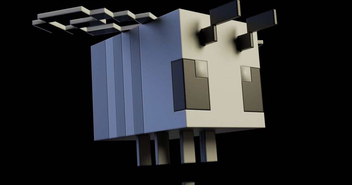 Minecraft Bee by MarkGee, Download free STL model