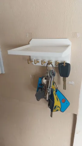 Wall mounted wallet tray and key holder