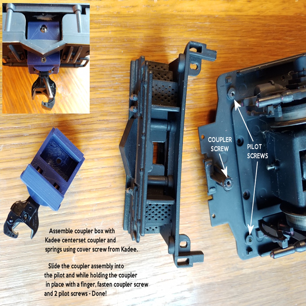 Aristocraft RS3 Kadee coupler conversion box by Manimal Download free STL model