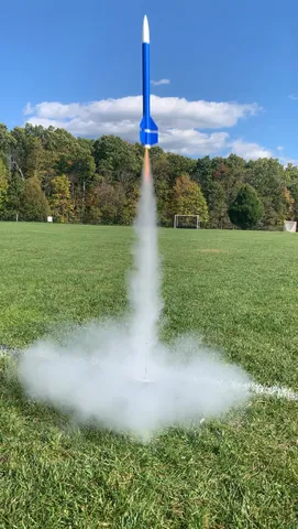 Split Fin Model Rocket