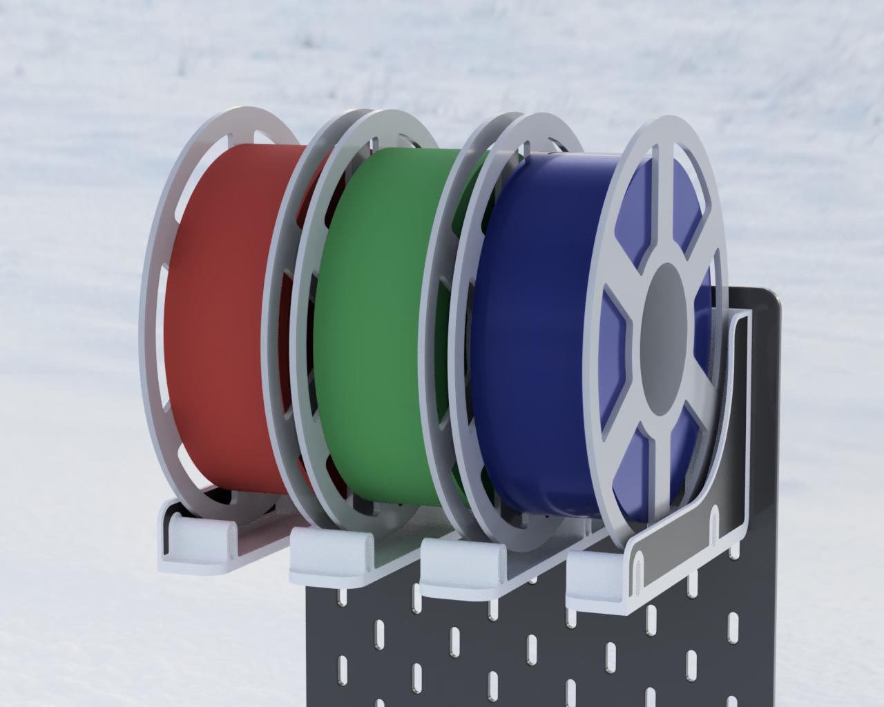 Filament Spool Holder for IKEA SKADIS by alecs.form, Download free STL  model