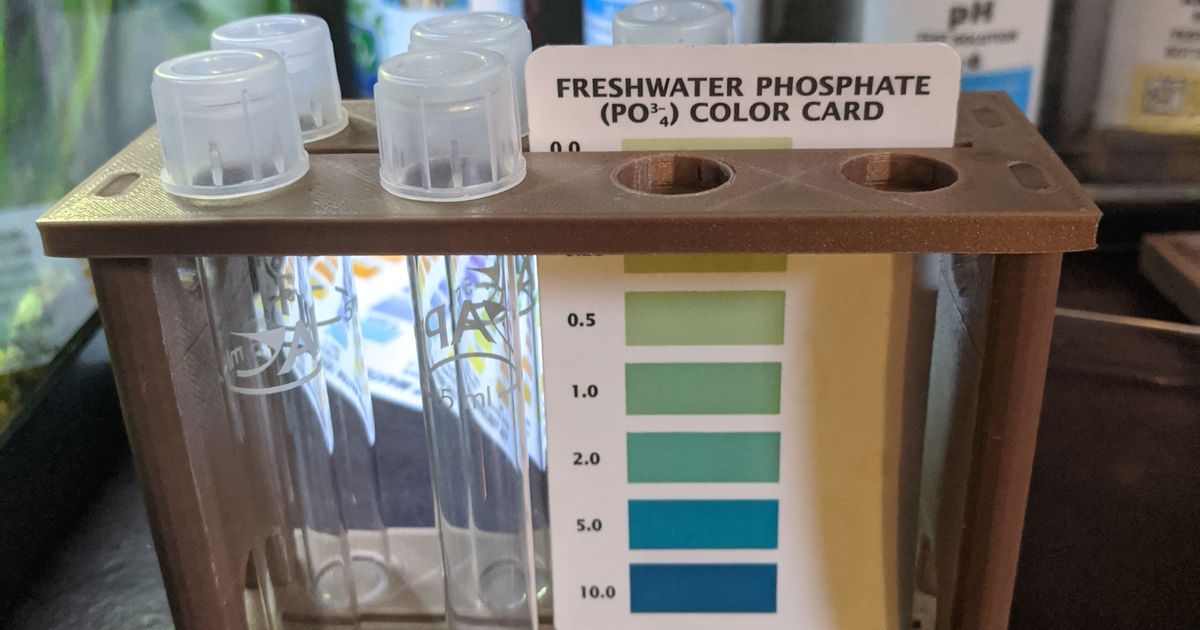 Aquarium Water Test Vial Holder by Ron Download free STL model