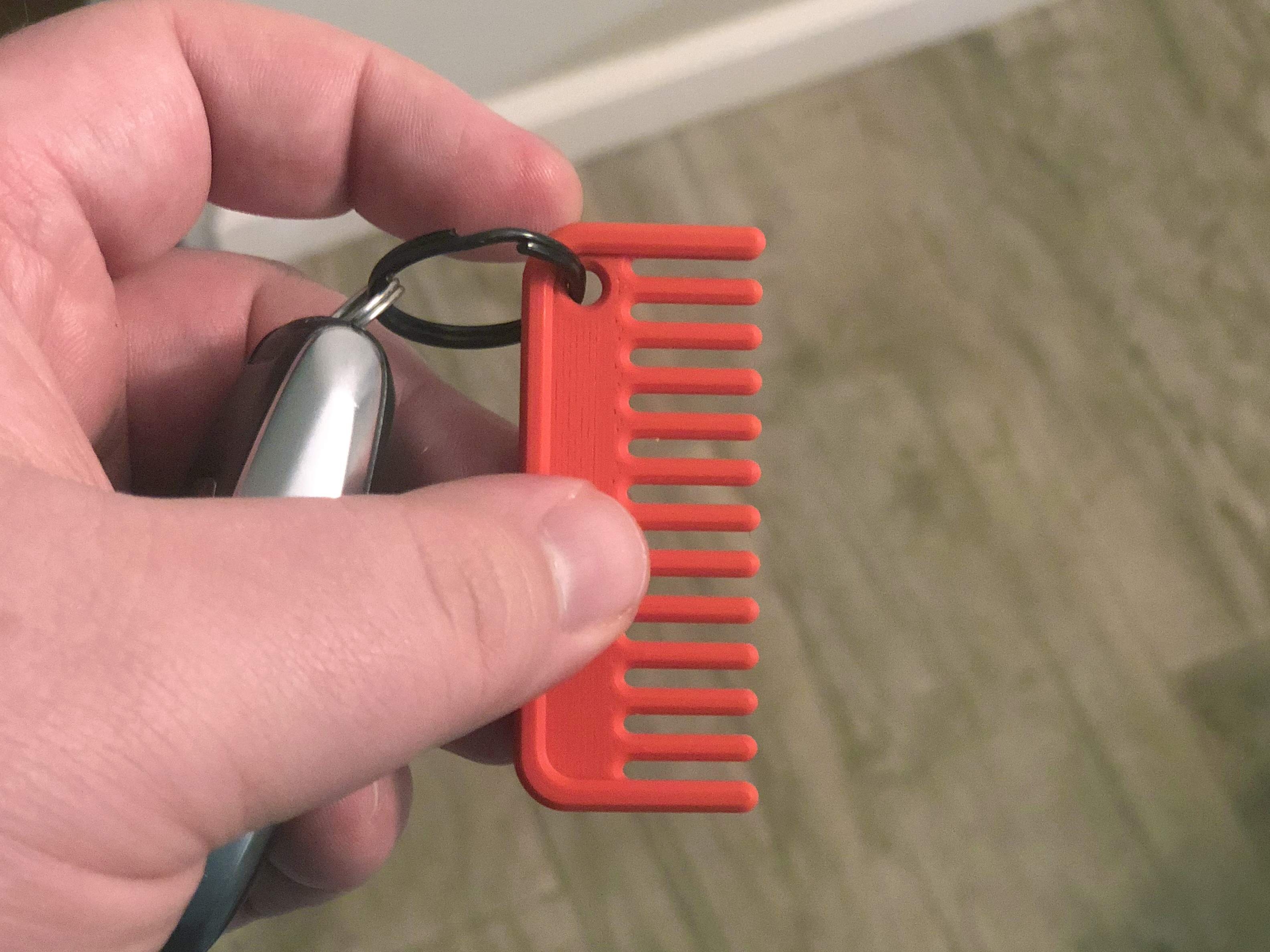 Miniatura 3 do modelo 3D Miniature Keychain Comb