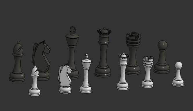 Classic Staunton Chess-FREE TEST VERSION (2 scales) 95mm and 71 mm