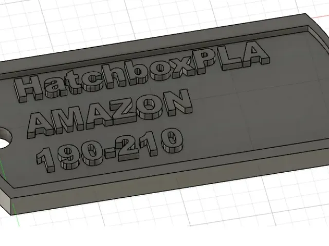 Customizable Dog Tag Filament Swatch
