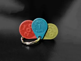 Shopping cart hot sale token keychain