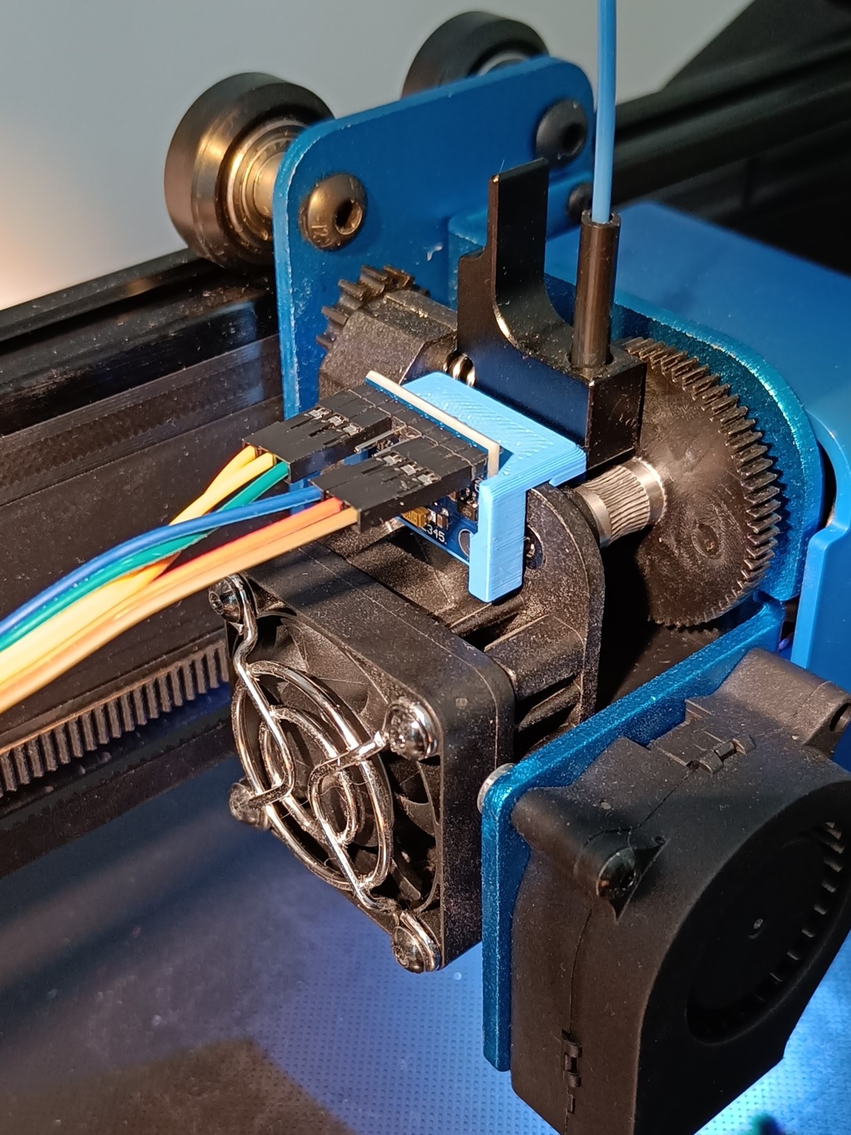 Sidewinder X2 Extruder Lever Brace with ADXL345 bracket by freakyDude