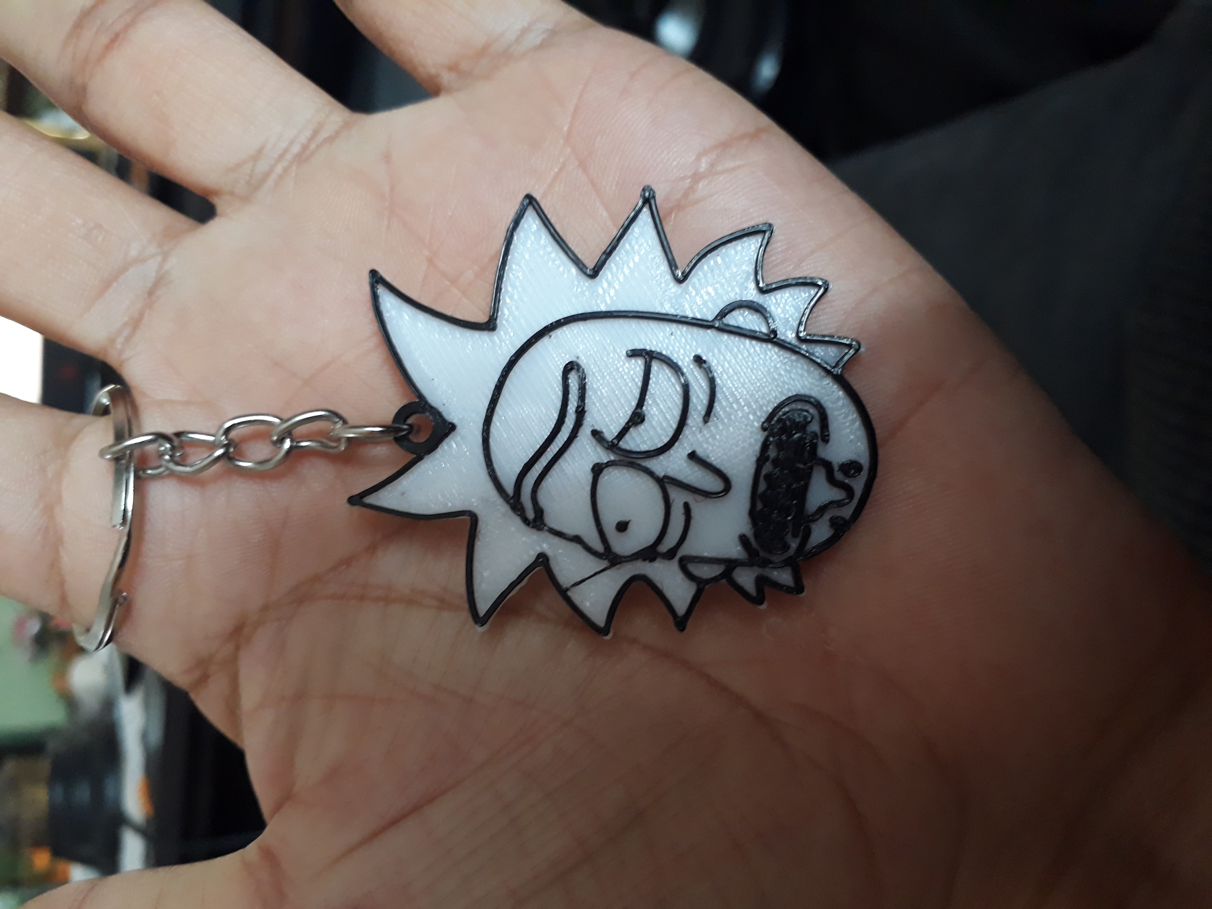 rick sanchez keychain