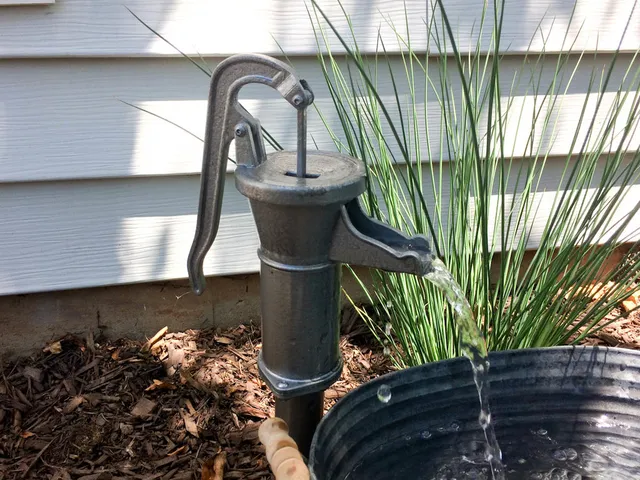 Antique Well hand Pump Garden Fountain