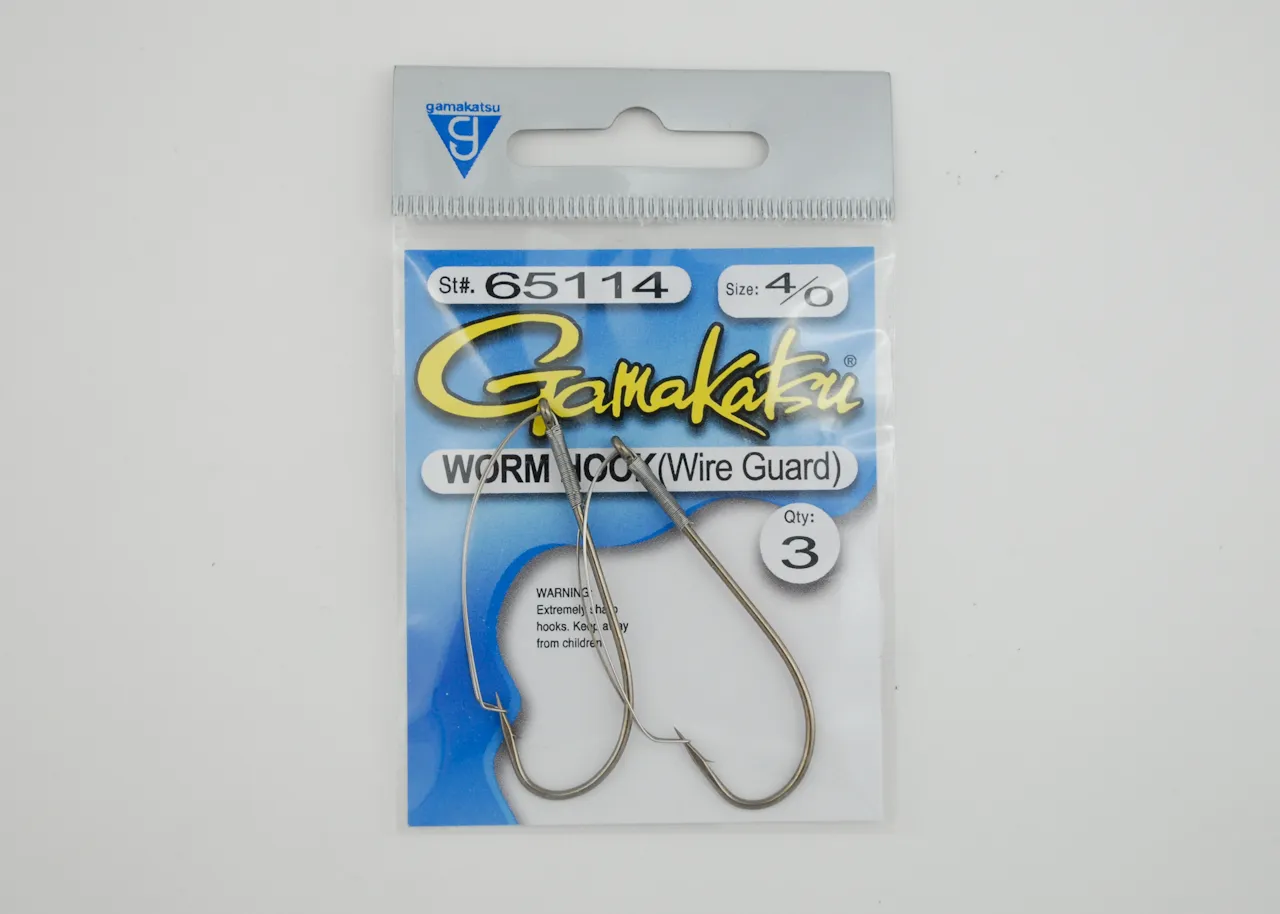  Gamakatsu 65114 Wire Guard Worm Hooks : Fishing Hooks