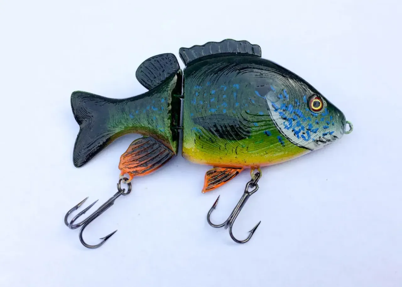 Realistic Sunfish Jointed Swimbait Fishing Lure by sthone