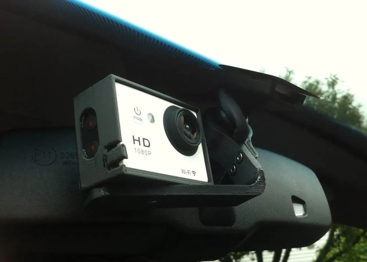 Toyota Tacoma Dash Camera Mount (SJ4000/GoPro) by sthone, Download free  STL model